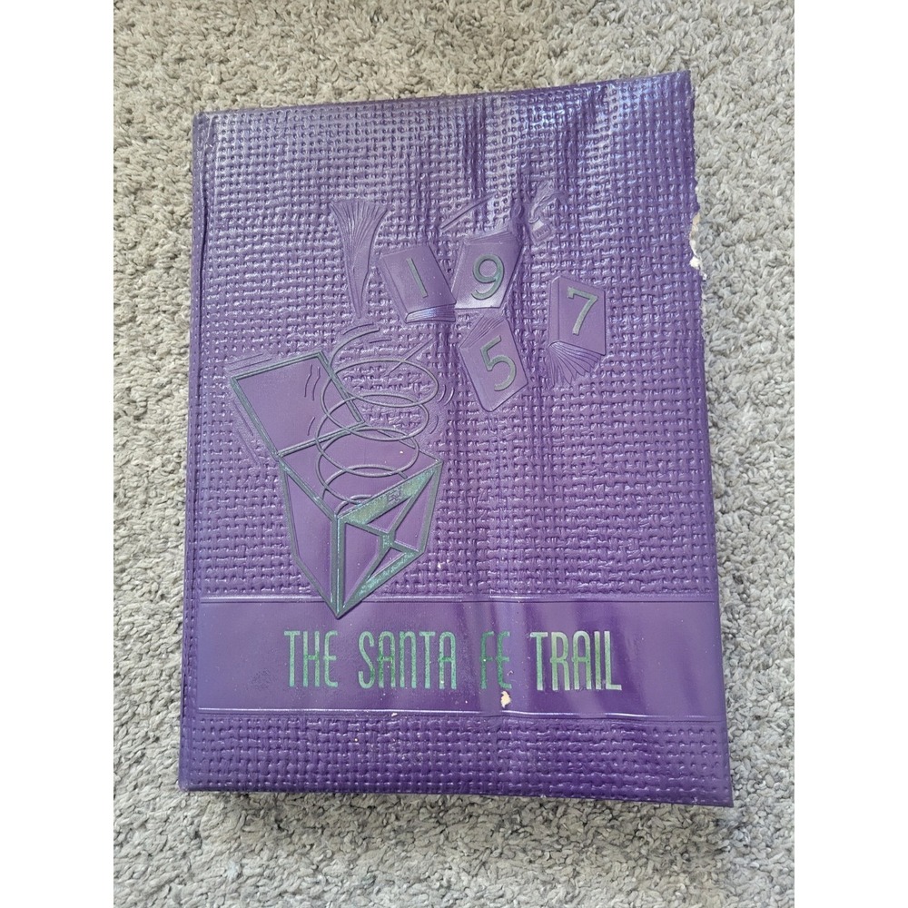 Vintage 1957 Santa Fe‎ Trail Annual,Cleburne High School,TX Yearbook - Read